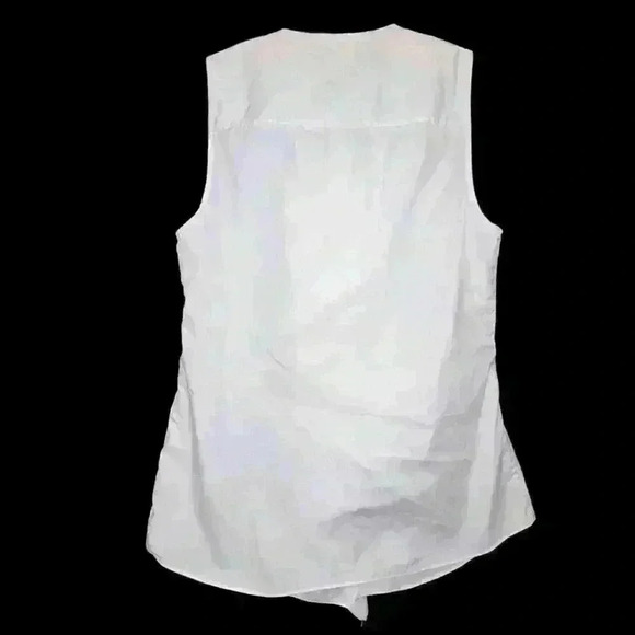 Women’s Vince ruffled sleeveless cotton blouse size small - Picture 3 of 3